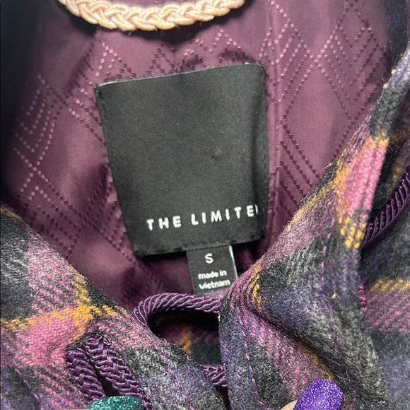 The Limited Plaid Cape Jacket - Purple and Pink - Picture 2 of 7